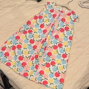 Stitchy Fish 4T Colorful Apples School Sleeveless Dress